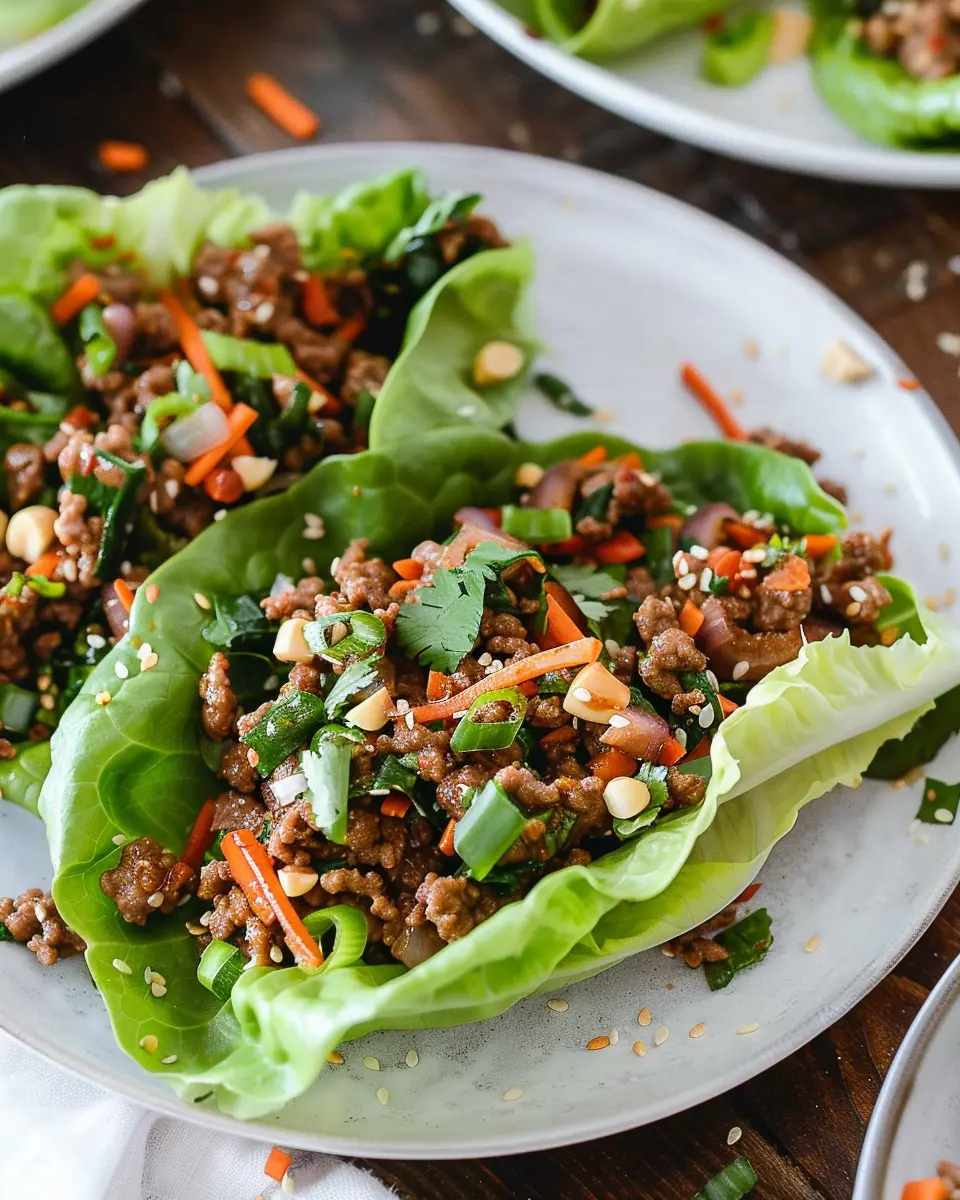 Asian Ground Beef Lettuce Wraps: Easy and Flavorful Dinner Idea