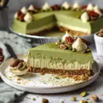 No-Bake Vegan Pistachio Cheesecake