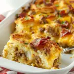 Breakfast Casserole with Biscuits